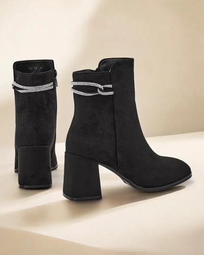 Royalfashion Women's ankle boots on a post Losite