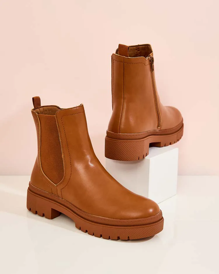 Royalfashion Sieviešu eko ādas zābaki Dovivas