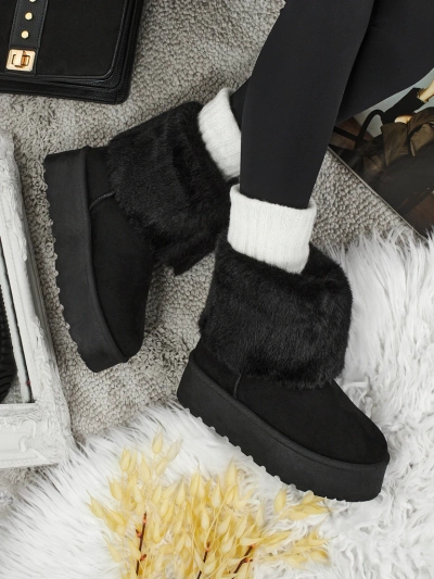 Women's snow-style boots with fur Irelle