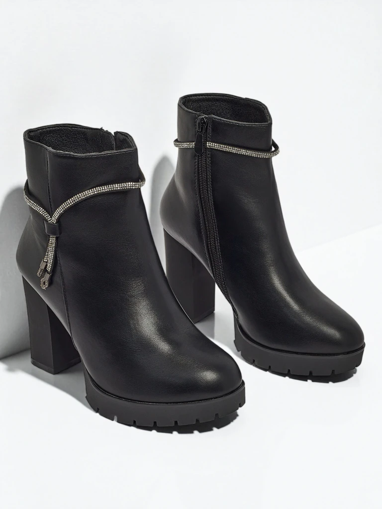 Женские ботильоны Marellin из экокожи на каблуке