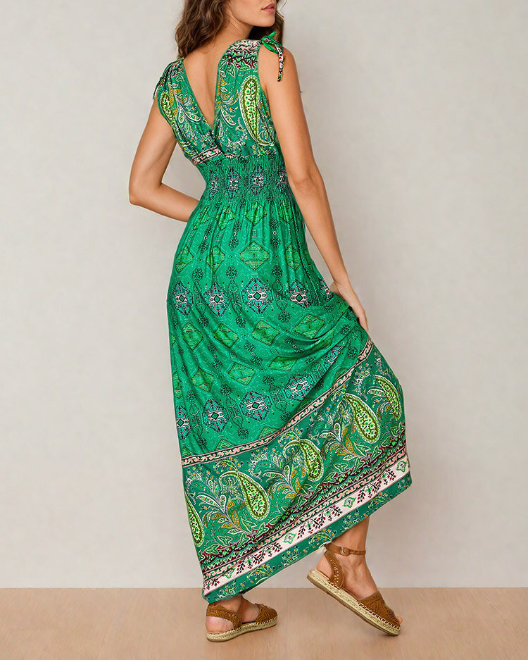 Royalfashion Women's print midi dress