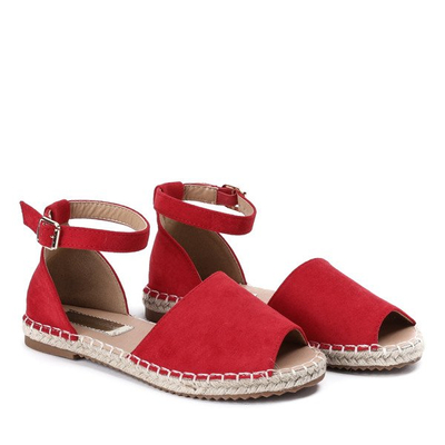 Red espadrilles with a Royal cut - Footwear