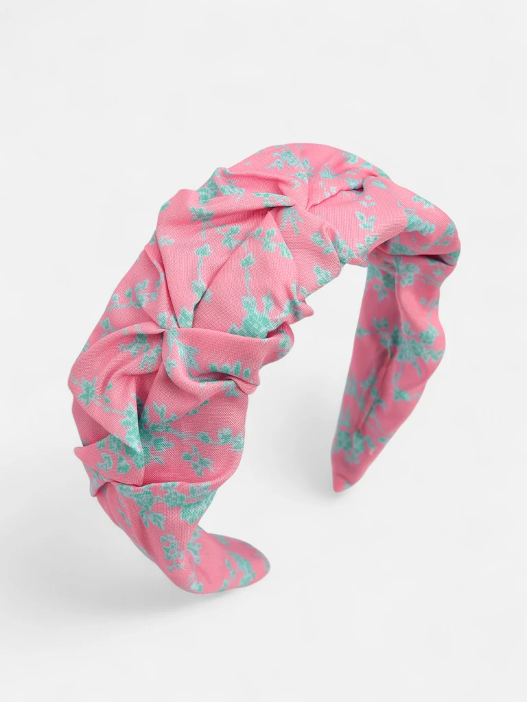 Royalfashion Hairband with Ruching and Print