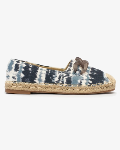 Royalfashion Black women's espadrilles with print Serffio
