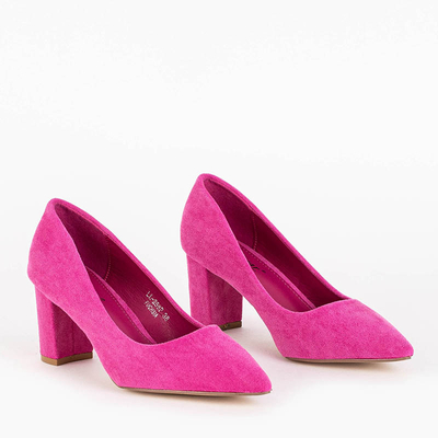 Fuchsia pumps on a post Valrica - Footwear
