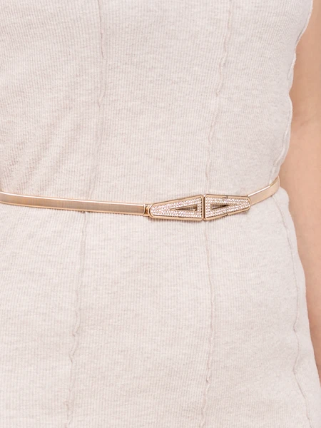 Aurelia Classico - women's gold metal belt with decorative clasp