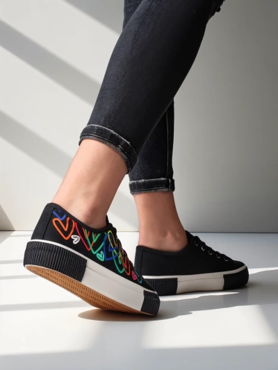 Royalfashion Women's sneakers with print Sercess