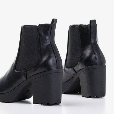 Black women's Vireek heeled ankle boots - Footwear