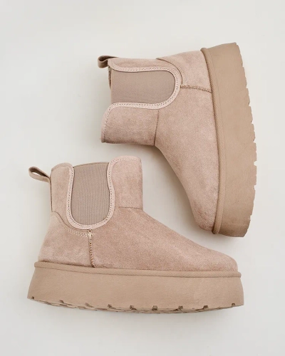 Royalfashion Sieviešu īsie zābaki Nomas a'la sniega zābaki