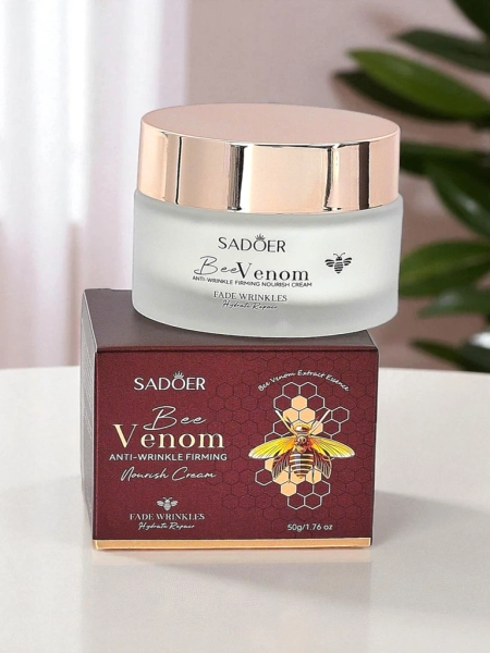 Sadoer Venusta BeeVenom Krem Nawilżający Przeciwzmarszczkowy 50g do Każdej Skóry