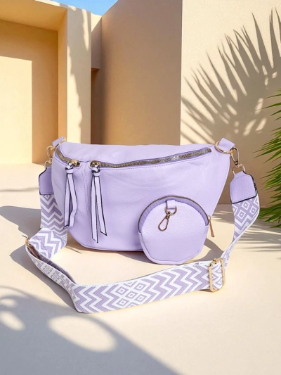Royalfashion Semi-circular small women's handbag made of eco leather Velia Cuve