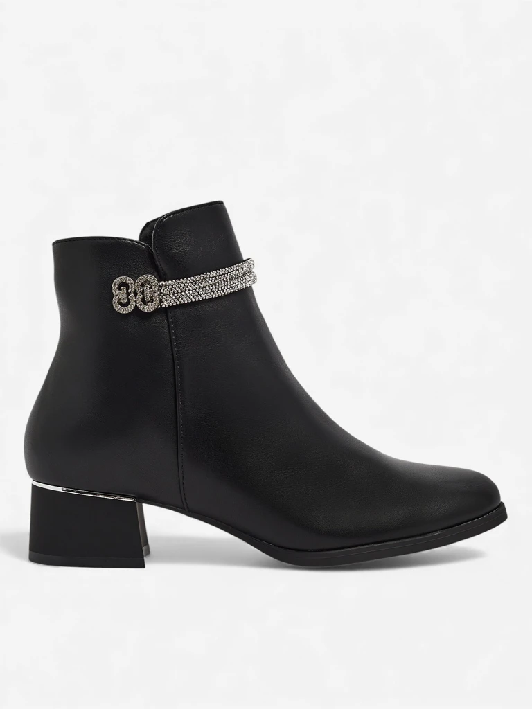 Женские ботинки со стразами Qurette
