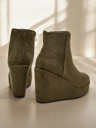 Royalfashion Women's wedge ankle boots Sieffa