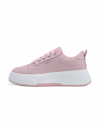 Aurora Rosa - Women's Pink Platform Sneakers Fabric Spring/Summer/Autumn