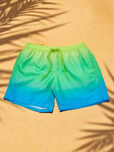 Royalfashion Men's Ombre Sport Shorts with Protective Mesh