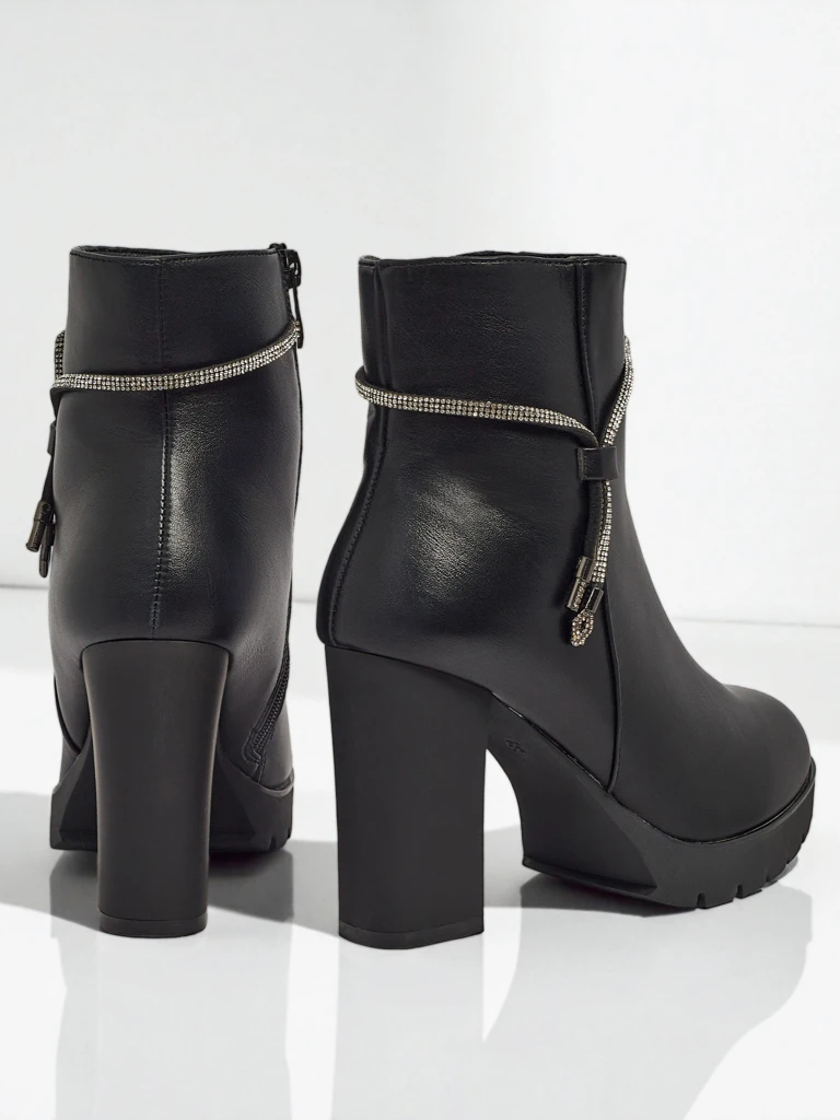 Женские ботильоны Marellin из экокожи на каблуке