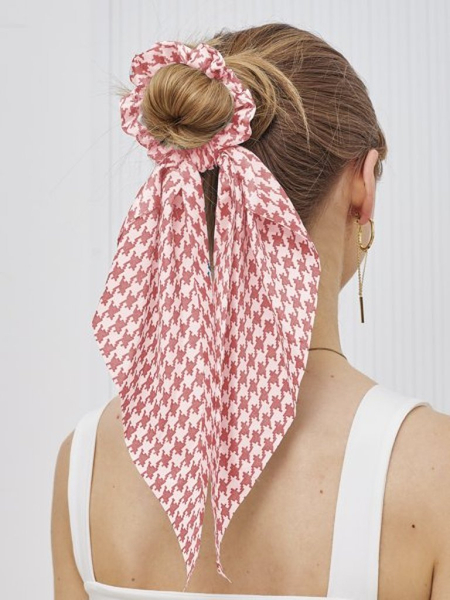 Royalfashion Резинка для волос с лентой в клетку Kratella