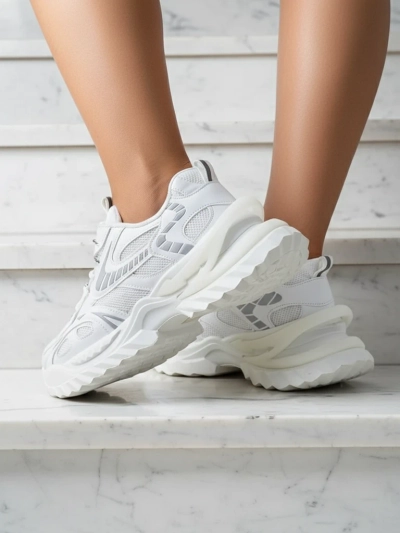 Gloriosa White Women's Sneakers made of Ecological Leather