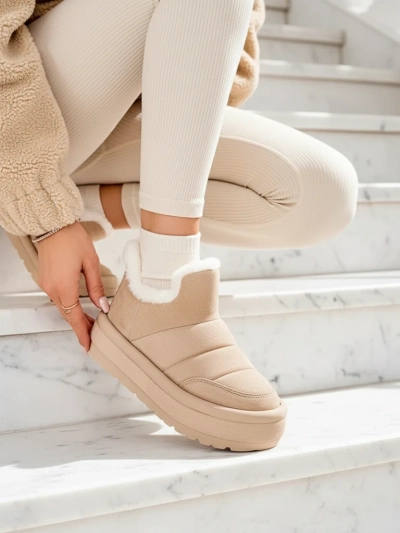 Royalfashion Sieviešu Zoeno īsie zābaki a'la sniega zābaki