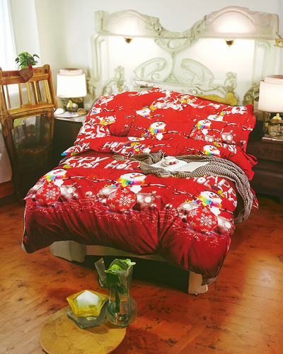 Royalfashion Ziemassvētku gultasveļa 160x200 komplekts 3 DAĻAS