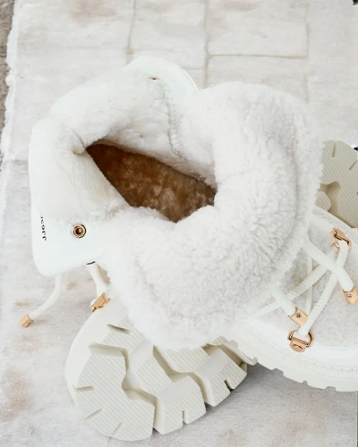 Royalfashion Lozin sieviešu sniega zābaki ar mežģīnēm