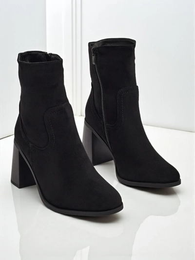 Ankle bot meri eco-suede long stiletto heel Rune Fast