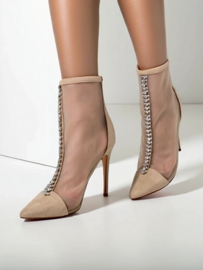 Royalfashion Women's ankle boots on a stiletto heel Amaelika