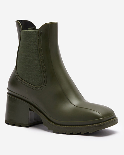 Dark green women's boots Caldala- Footwear