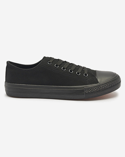 Black women's classic lace-up sneakers Ogisa - Footwear