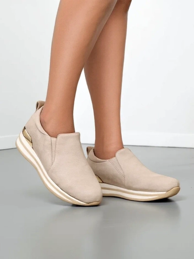 Royalfashion Women's eco suede loafers Rabbite