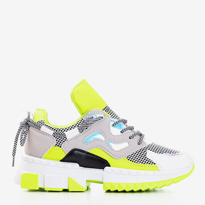 Neon green women's sports shoes Crazy - Footwear