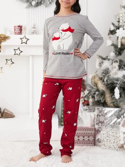 Royalfashion Christmas cotton children's pajama with polar bears