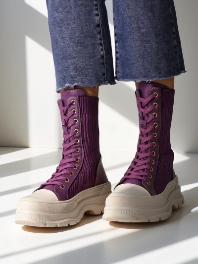 Royalfashion Sieviešu augstās darba botas Fosilla