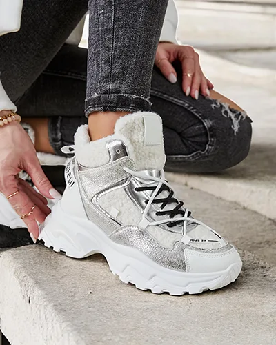 Royalfashion Women's Sneakers with Warm Lining Pieco