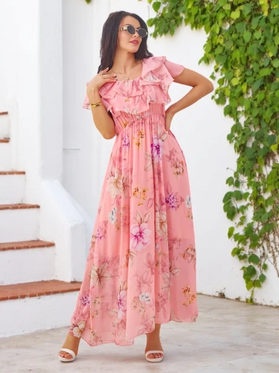 Royalfashion Женское платье с открытыми плечами и короткими рукавами в ассортименте цветов