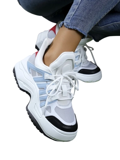 Royalfashion Women's sporty sneakers on a thicker sole Loness