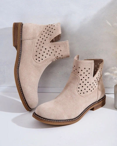 Royalfashion Light brown women's Rito boots