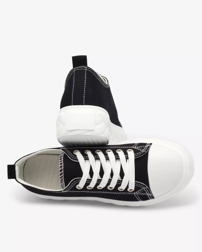 Royalfashion Black women's platform sneakers Merija