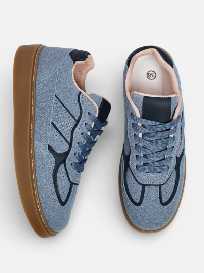 Sneakersy Damskie Luna Niebieskie Ekologiczne Casualowe