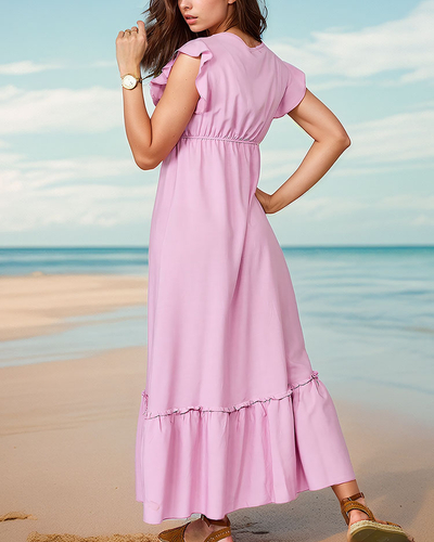 Royalfashion Женское длинное платье с кружевом