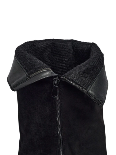 Sieviešu eko zamšādas zābaki ar Ismara virsmu