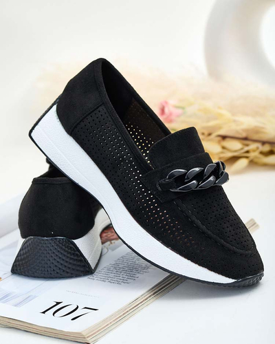 Royalfashion Sieviešu ažūra mokasīni ar ķēdīti Isolla