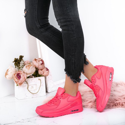 Różowe neonowe buty sportowe Danny - Obuwie