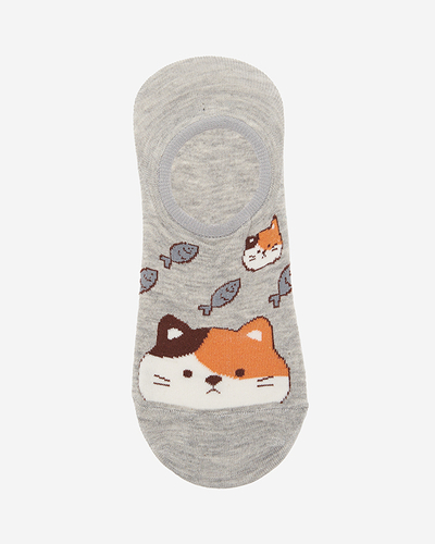 Krāsainas sieviešu zeķes ar dzīvnieku apdruku 3 / iepakojumā - Apakšveļa