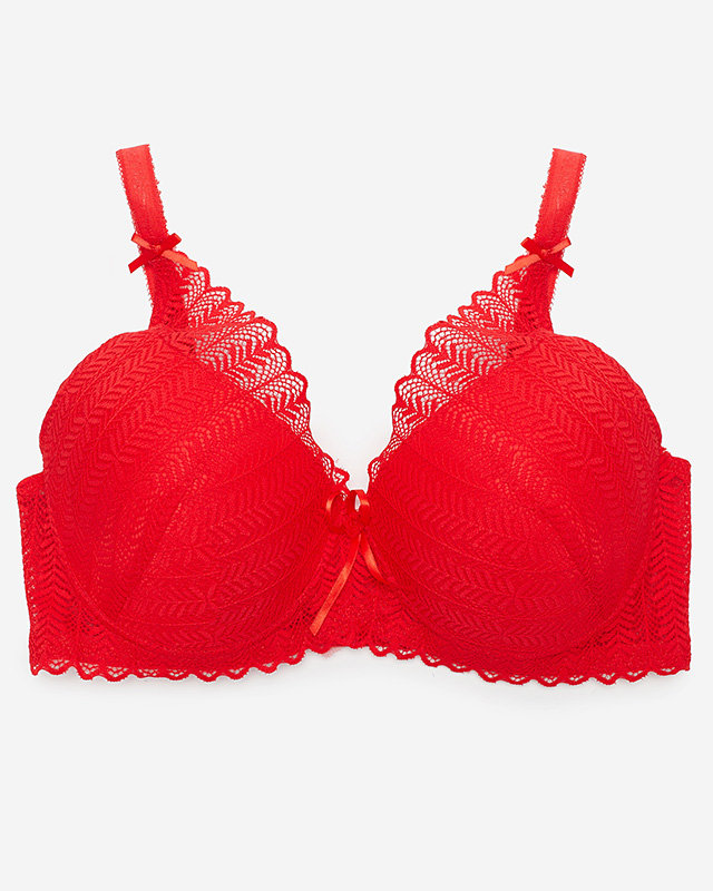 Women's red lace bra - Underwear