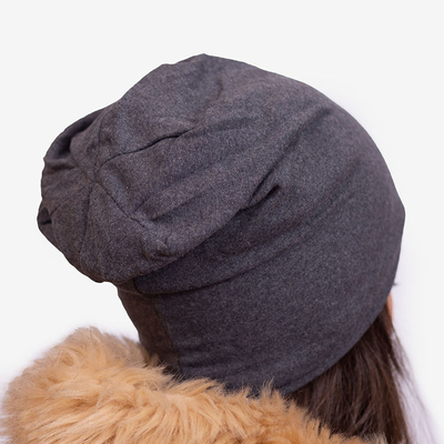 Dark gray insulated women's beanie - Accessories