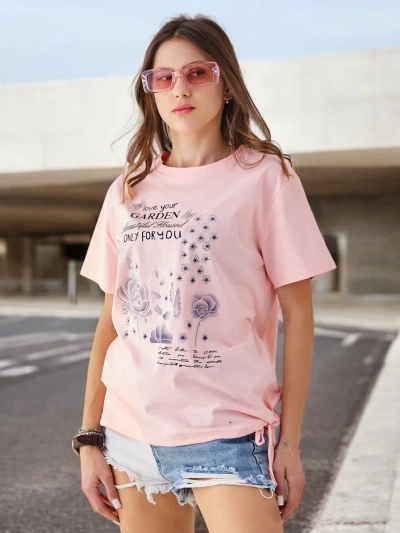 Royalfashion Women's Cotton T-shirt with Print