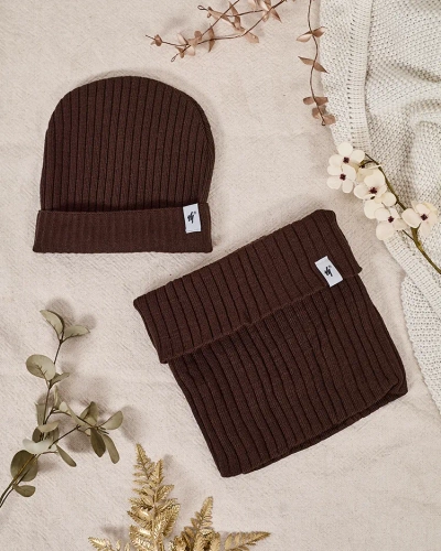 Royalfashion Ziemas komplekts universāls - cepure ar kakla sildītāju