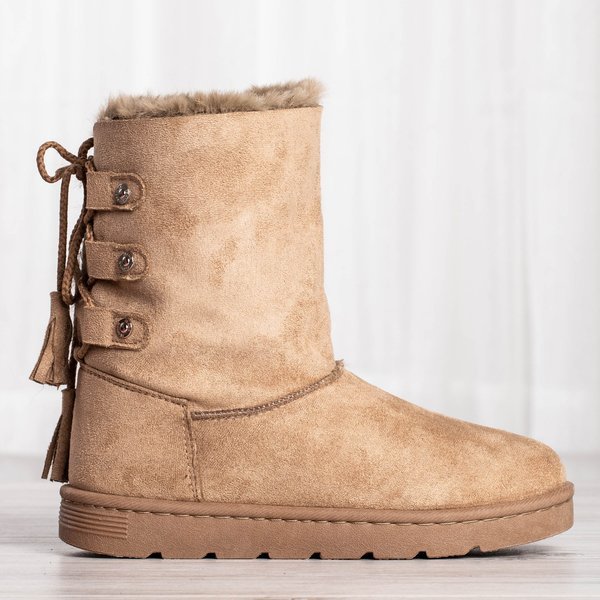 Brown snow boots with Eveleen binding - Footwear