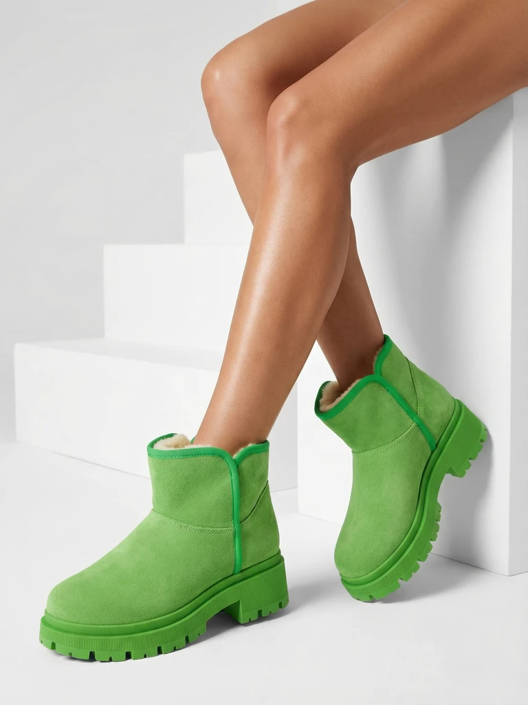 Royalfashion Short boots a'la snow boots for women Hozises